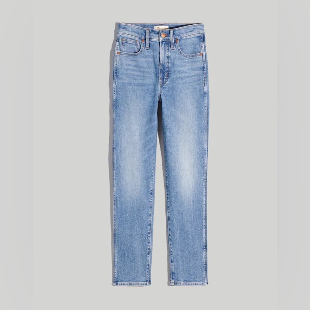 Madewell Stovepipe Light Blue Straight Leg Jeans